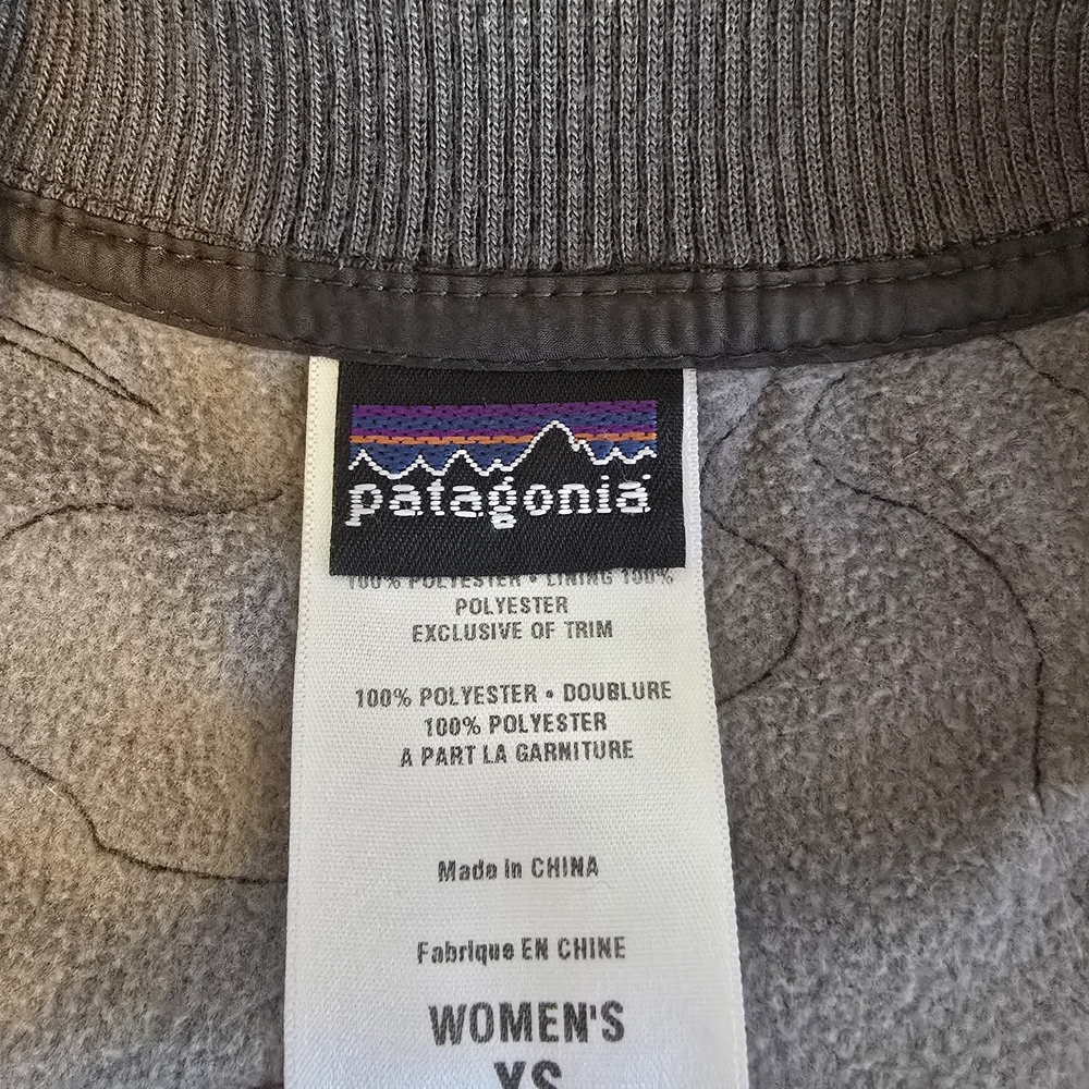 Patagonia Olive Quilted Women's Vest Fall Winter Clean ! Size XS - Picture 5 of 13